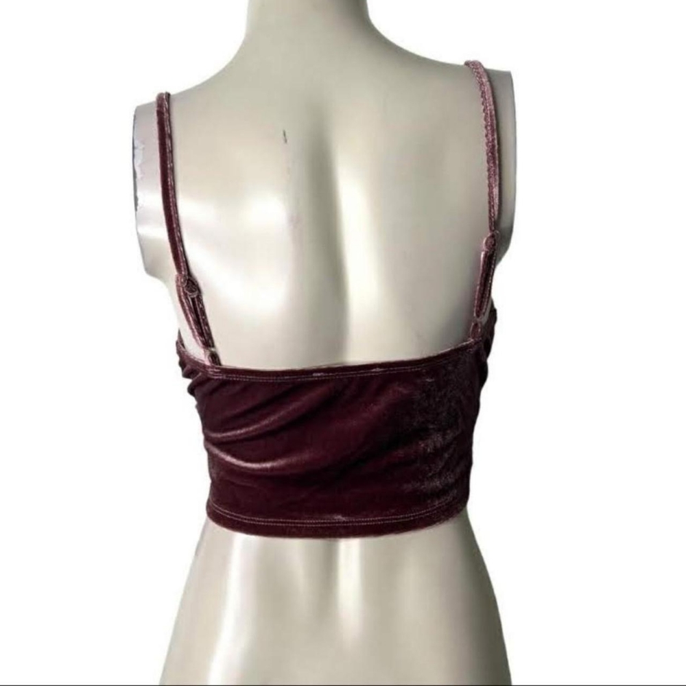 🆕Velvet Mauve Cami Crop Top~Size S - Picture 5 of 8